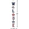 Fun Express Patriotic Vertical Hanging Welcome Sign