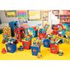 Fun Express Teddy Bear Stuffed Animals Bulk Set of 12 – Superhero Plushies Party Favors for Kids Birthday | Classroom Prizes Treasure Box Toys | Goodie Bag Stuffers Mini Gifts for Boys and Girls