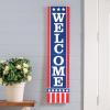 Patriotic Porch Welcome Sign