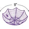 Spooktacular Assorted Plastic Spider Web Baskets – 3″x11″ (3 Count) – Durable & Eye-Catching Design, Perfect for Halloween & Themed Parties