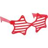 Fun Express – Star Shaped Shutter Shades Red 1pc for Fourth of July – Apparel Accessories – Eyewear – Novelty Glasses – Fourth of July – 1 Piece