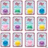 Fun Express 24 Pieces 1 3/4″ Mini Marbleized Poppers with Christmas Handout Card for 12