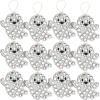 Fun Express 4″ Disco Ghost Mosaic Iridescent Rhinestone Ornament Craft Kit – Makes 12