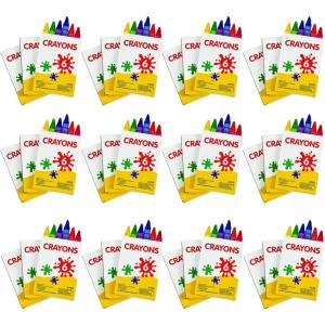 Fun Express Bulk Crayon Packs, Daycare, Party Favors and School Supplies (48)(288)