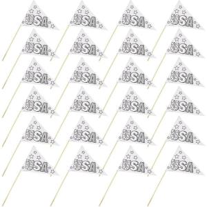 Fun Express Color Your Own Patriotic Pennant Flags – 24 Pc