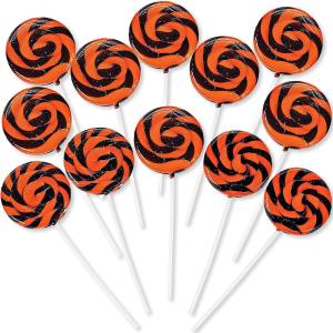 Fun Express Halloween Swirl Suckers – Edibles – 12 Pieces