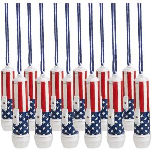 Fun Express Mini Patriotic Flashlights on a Rope – 12 Pieces
