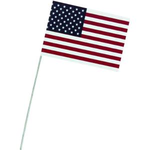 Fun Express Patriotic Metal Mini Flags – Home Decor – 12 Pieces