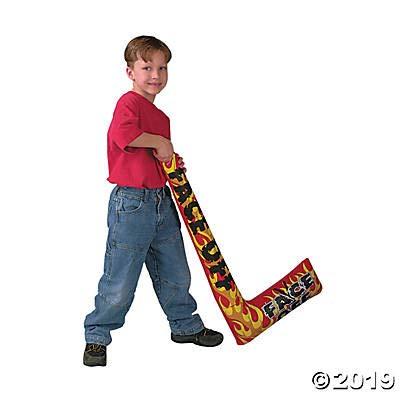 image:imageFun Express Inflatable Hockey Sticks Set of 12 Blow up Sticks Hockey Birthday Party Supplies and Favor Toys