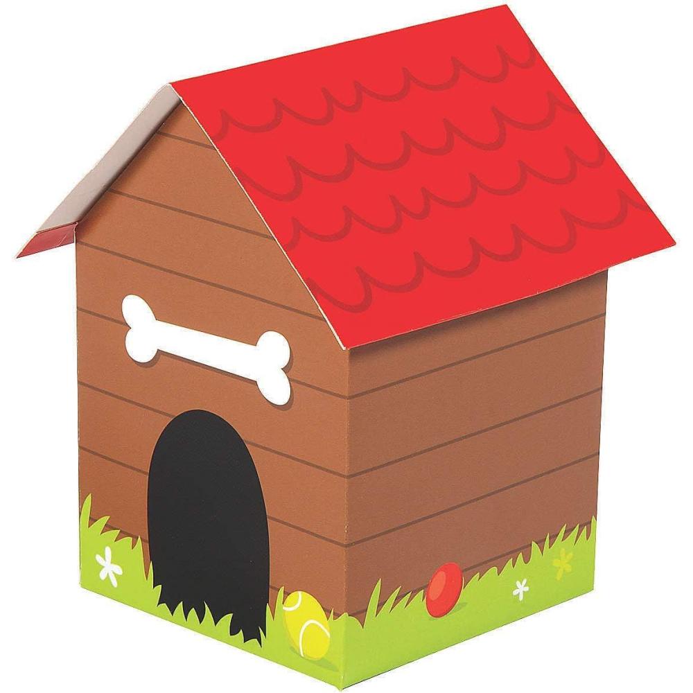 image:imageFun Express Doghouse Treat Boxes Dog Party Favor Supplies 12 Pieces