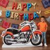 72″ x 44″ Motorcycle Party Cardboard Cutout Stand-Up