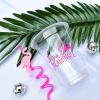 Fun Express 12 Pieces Flamingo Silly Straws, BPA Free Plastic, Reusable for Party Supplies, Multi-Color