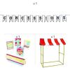 Fun Express Baseball Concessions Stand Tabletop Tent Kit – Party Decor – 6 Pieces, Red, White
