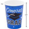 Fun Express Congrats Grad Blue 9Oz Cups (25Pc) – Party Supplies – 25 Pieces
