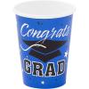 Fun Express Congrats Grad Blue 9Oz Cups (25Pc) – Party Supplies – 25 Pieces