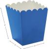 Fun Express Mini Blue Popcorn Boxes – Party Supplies – Containers & Boxes – Paper Boxes – 24 Pieces – Blue