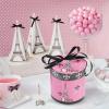 Fun Express Perfectly Paris Hat Treat Boxes with 28 Inch Satin Ribbons (set of 8) Party Decorations and Supplies
