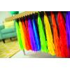 Fun Express Rainbow Fringe Table Skirt (9 feet) Birthday Party Decor, Colorful Decorations for Classroom, Parade Float Supplies