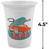 Fun Express Rockin 50’s Disposable Cups – Bulk Set of 25, Each Holds 16 Oz – Party Supplies