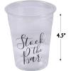 Fun Express STOCK THE BAR CLEAR PLASTIC CUPS – Party Supplies – 50 Pieces