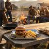 Yellowstone-Themed Square Paper Dinner Plates, 9 Inches, 8 Count – Western Style Disposable Party Plates