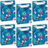 Fun Express – Tropical Toucan & Parrot Paper Bags for Party – Party Supplies – Bags – Paper Gift W & Handles – Party – 12 Pieces
