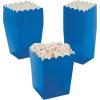 Fun Express Mini Blue Popcorn Boxes – Party Supplies – Containers & Boxes – Paper Boxes – 24 Pieces – Blue