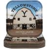Yellowstone-Themed Square Paper Dinner Plates, 9 Inches, 8 Count – Western Style Disposable Party Plates