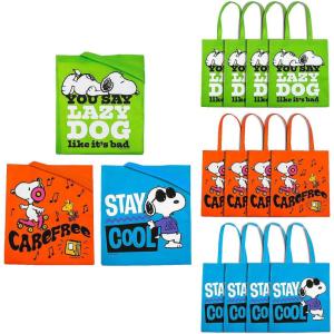 15″ x 17″ Medium Peanuts Nonwoven Snoopy Tote Bags – 12 Pc.