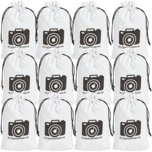 CAMERA FAVOR DRAWSTRING BAG – Party Supplies – 12 Pieces