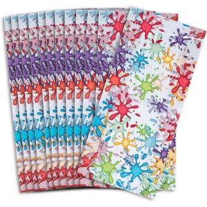 Fun Express Artist Party Cellophane Bags Great for treats and favors – Slime Party Bags and Supplies – VBS Vacation Bible School Supplies/Decor (bulk set of 12)