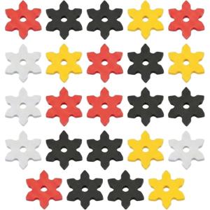 Ninja Star Erasers – 24 Pack – Karate Party Favors and School Supply Handouts