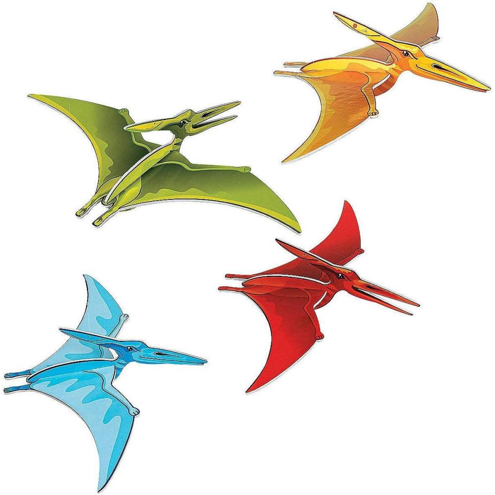 image:imageFun Express Dinosaur Birthday Decorations Hanging Ceiling Decor Pterodactyl Flying Dinosaur Party Supplies Set of 4 Dino Birthday Party Decorations for Kids Room Themed Events