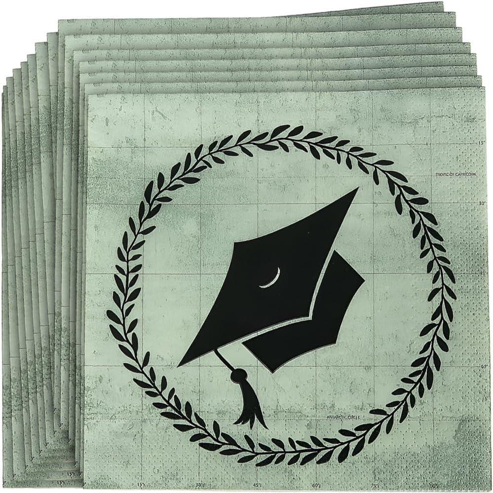 image:imageFun Express Grad Adventure Lunch Napkins 16pc for Graduation Party Supplies Print Tableware Print Napkins Graduation 16 Pieces