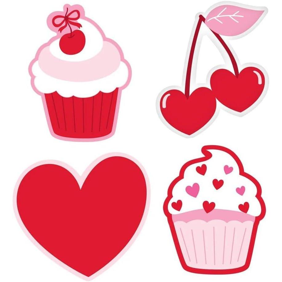 image:imageFun Express 6  8 Valentines Day Party Cardstock Cutout Decorations  12 Pc