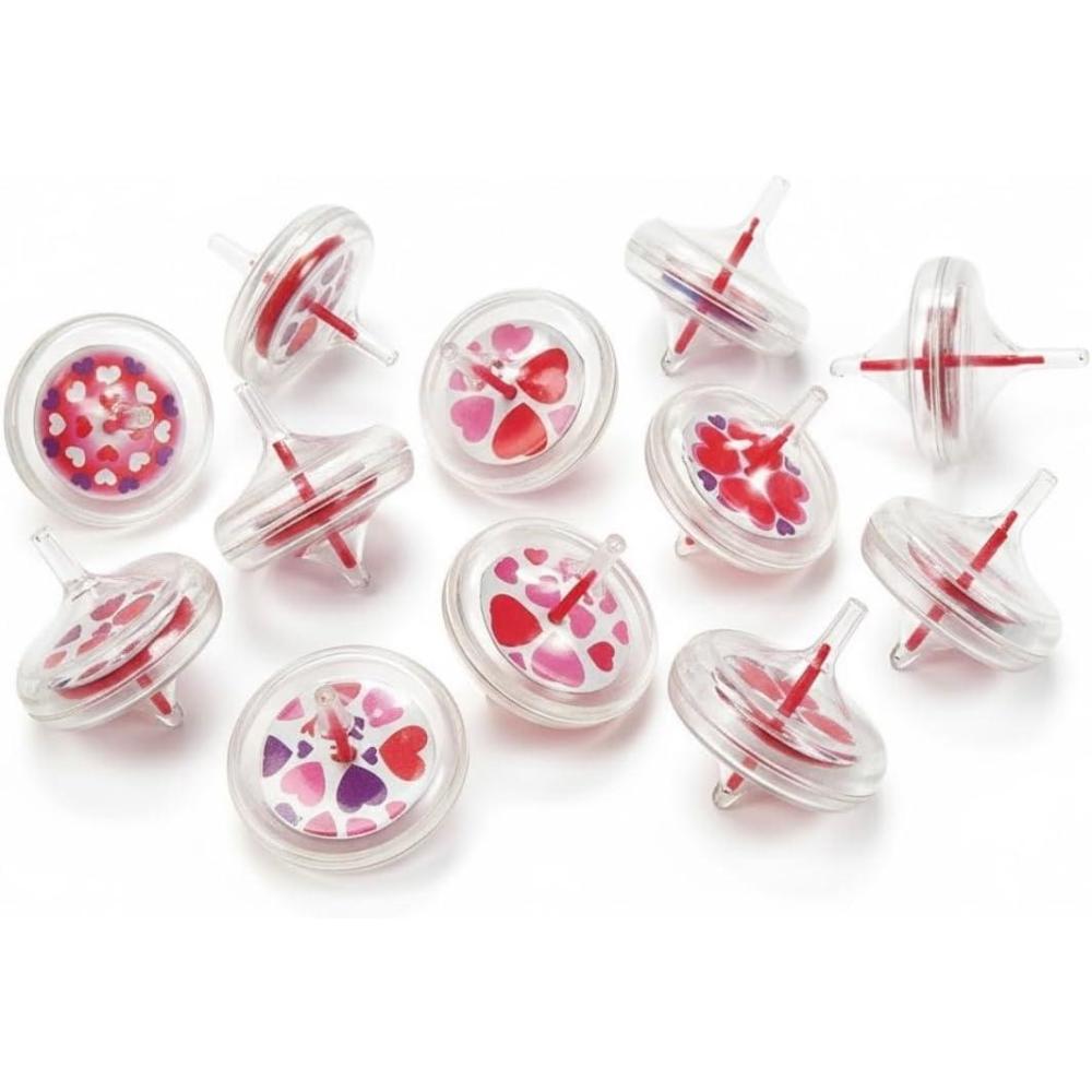image:imageValentine Spin Tops Set of 12 Valentines Day Toys and Party Favors
