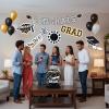 Black Congrats Grad Graduation Party Room Decorating Kit – 11 Pieces