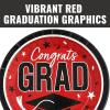 Fun Express 9″ Graduation Party Plates – Congrats Grad – 25 Plates – Great for Parties, School and College Events (Blue)(Red)
