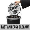 Fun Express 9″ Graduation Party Plates – Congrats Grad – 25 Plates – Great for Parties, School and College Events (Blue)(Silver)