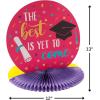 Fun Express Congrats Girl Graduation Table Centerpiece – 12×13 Cardstock Party Decor – Perfect for Graduation Parties – 1 Piece