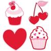 Fun Express 6″ – 8″ Valentine’s Day Party Cardstock Cutout Decorations – 12 Pc.