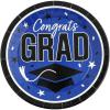 Fun Express 9″ Graduation Party Plates – Congrats Grad – 25 Plates – Great for Parties, School and College Events (Blue)(Blue)