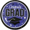 Fun Express 9″ Graduation Party Plates – Congrats Grad – 25 Plates – Great for Parties, School and College Events (Blue)(Purple)