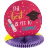 Fun Express Congrats Girl Graduation Table Centerpiece – 12×13 Cardstock Party Decor – Perfect for Graduation Parties – 1 Piece