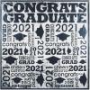 Fun Express Rad Grad 2021 Backdrop Banner – Vibrant Graduation Party Decor – Perfect for Photo Opportunities Celebrations Event Decor – Ideal High School & College Graduations – Bold Design – 1 Piece
