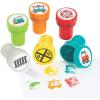 Fun Express Train Stampers Set for Kids – Fun and Colorful Stamps with Unique Designs for Birthday Parties Valentine’s Day Favors School Activities & Party Gifts – Perfect for Creative – 24 Pieces
