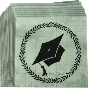 Fun Express – Grad Adventure Lunch Napkins (16pc) for Graduation – Party Supplies – Print Tableware – Print Napkins – Graduation – 16 Pieces