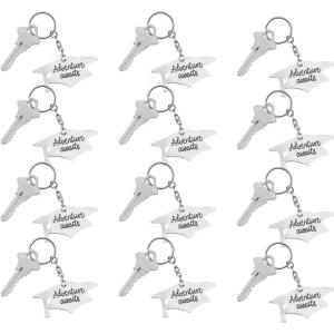 Fun Express – Graduation Saying Enamel Keychain for Graduation – Apparel Accessories – Key Chains – Novelty Key Chains – Graduation – 12 Pieces