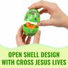 Fun Express 2 1/4″ Religious Jesus Lives Plastic Easter Eggs, 24 Piece