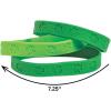 Fun Express Shamrock Rubber Bracelets – St. Patrick’s Day Jewelry Set Green Shamrock Design Fun & Festive Accessories for Party Favors Gifts, or Celebration – Comfortable Durable & Vibrant – 24 Pieces